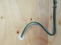 床貫通部配管のすき間を気密