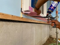 貫通部配管に専用部材を使用